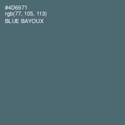 #4D6971 - Blue Bayoux Color Image